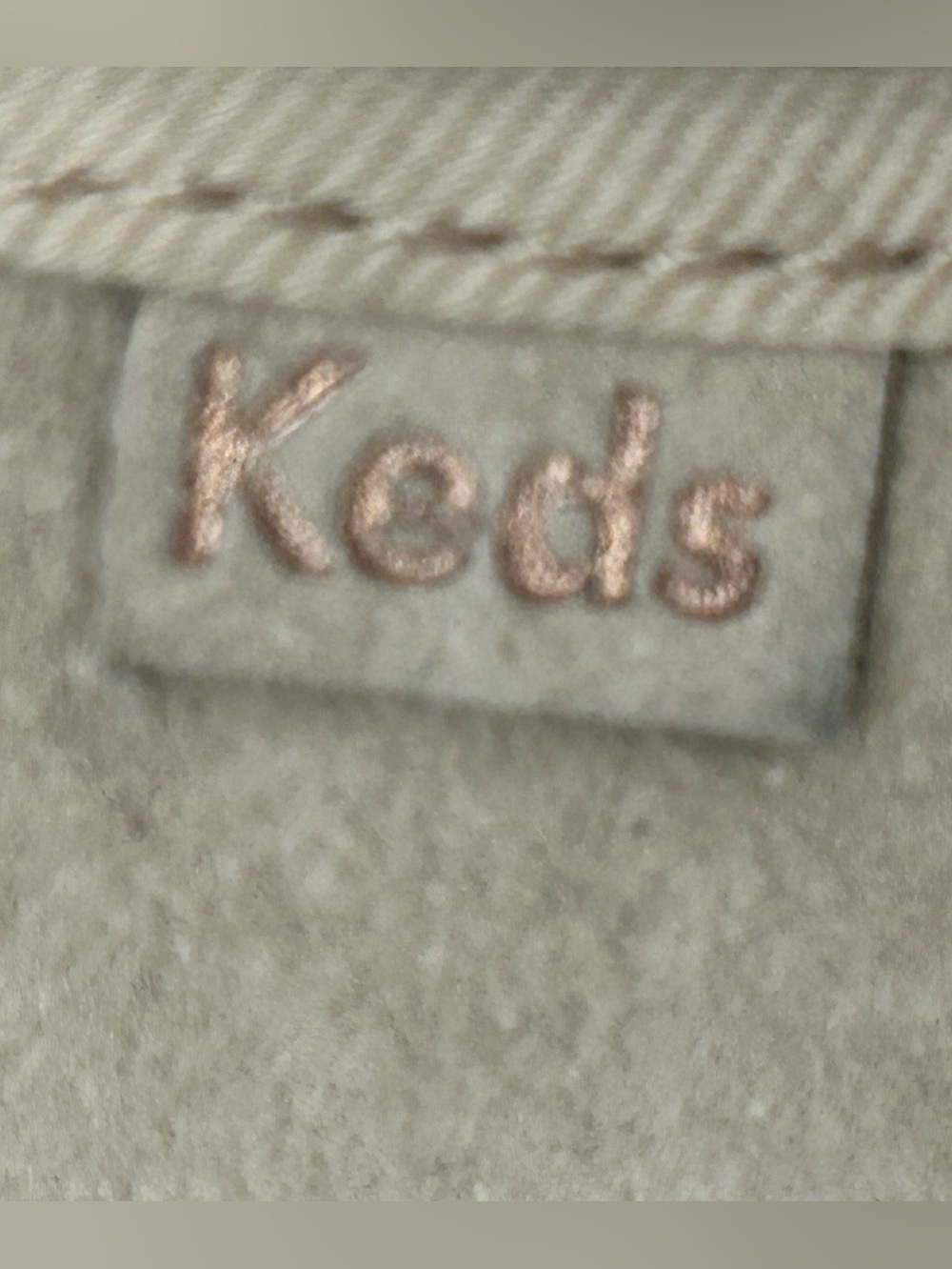Keds Women's Kickstart Suede Sneakers Light Taupe Lace Up Rose Gold Eyelet Sz 11 - Picture 3 of 8